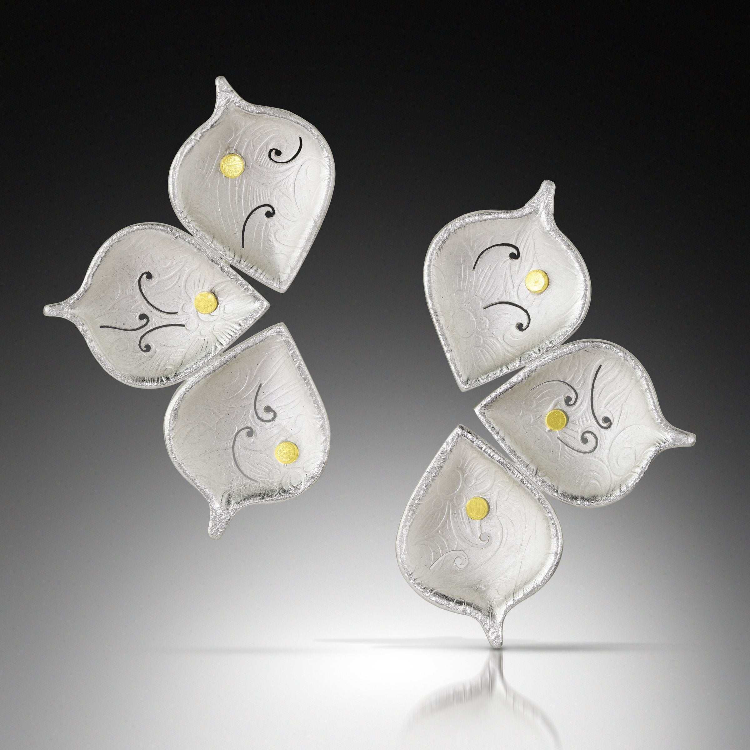 Three Leaves Earrings
