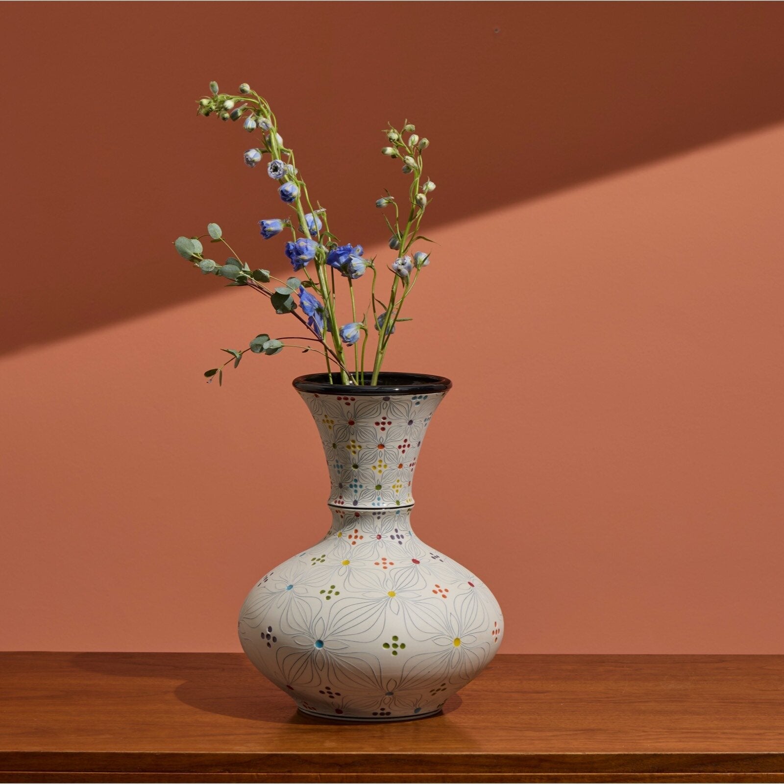 Curvy Rainbow Vase