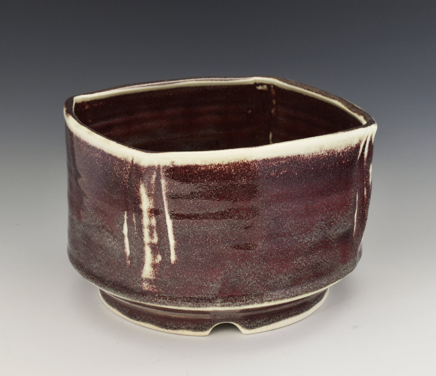 Copper Red Glaze Bonsai Planter 102
