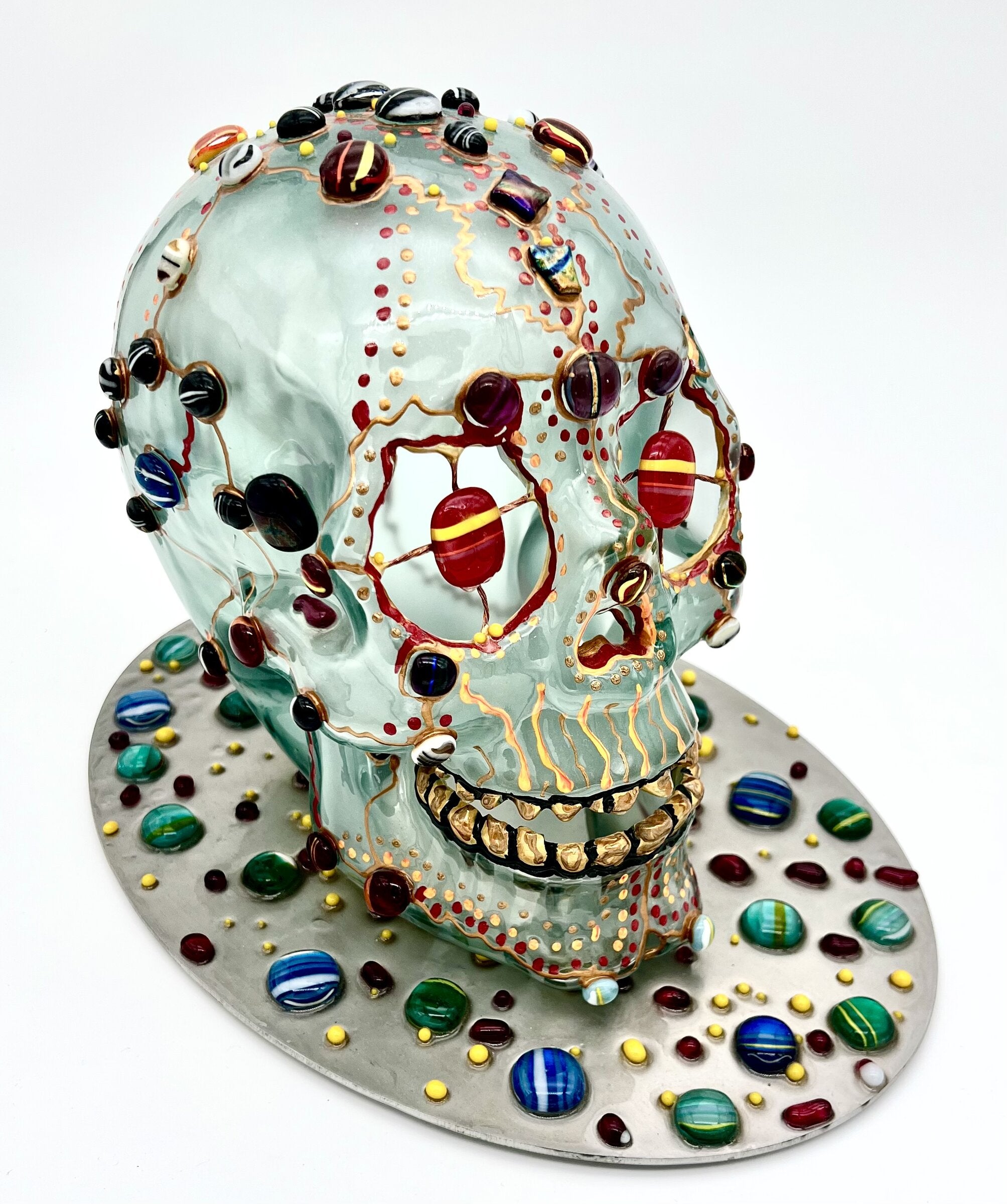 Glass Beaded Skull