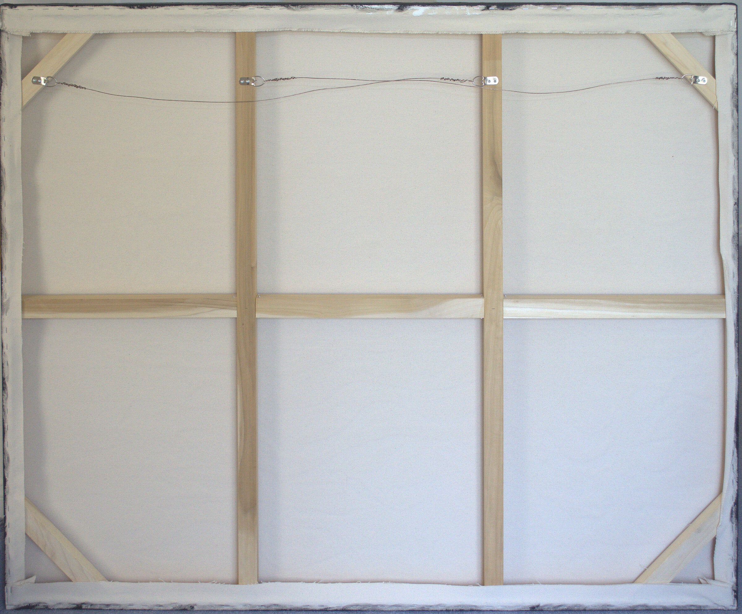 Preferring Periwinkle back of canvas