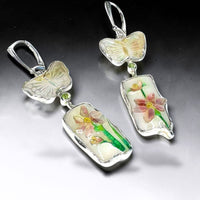 Clematis & Butterfly Earrings