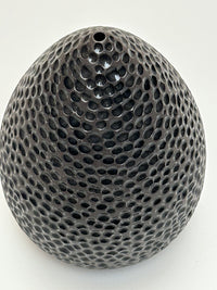 Carved Black Teardrop
