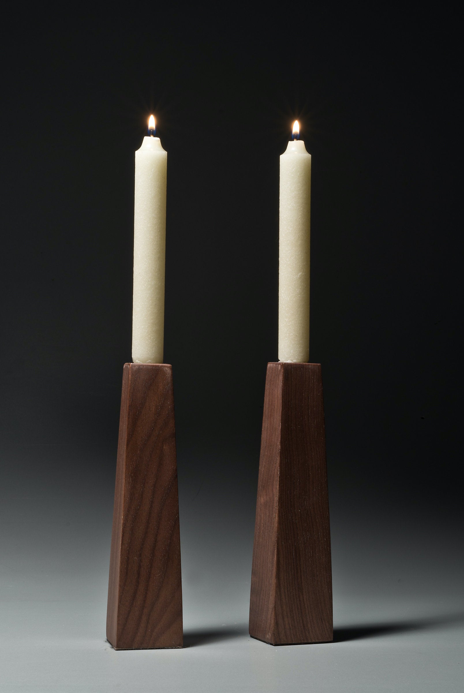 Walnut Candle Sticks