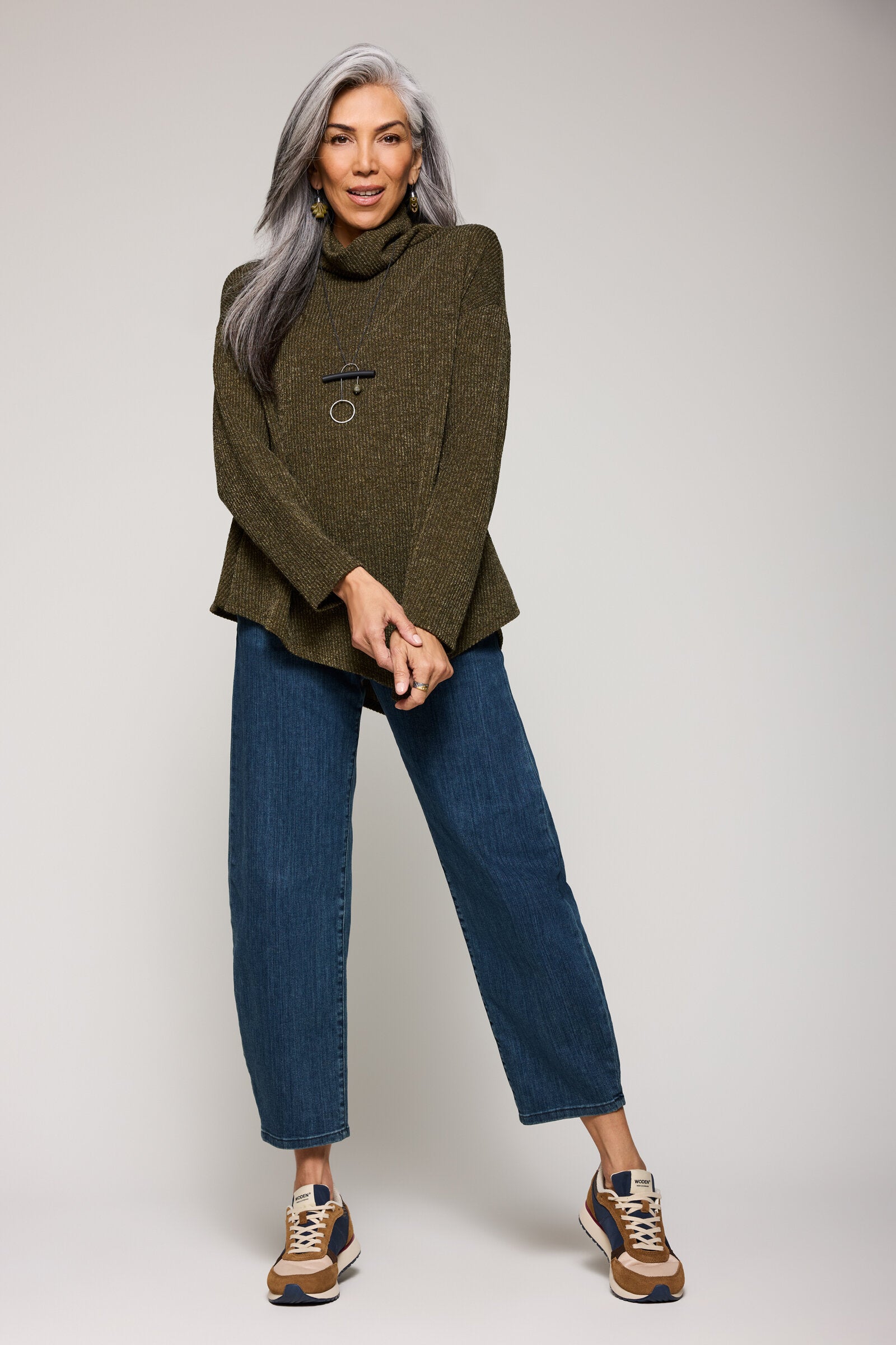 littlesuzie　LINEN COTTON RIB KNIT TOP little suzie / LINEN COTTON SLEEVELESS RIB KNIT TOP / Gray