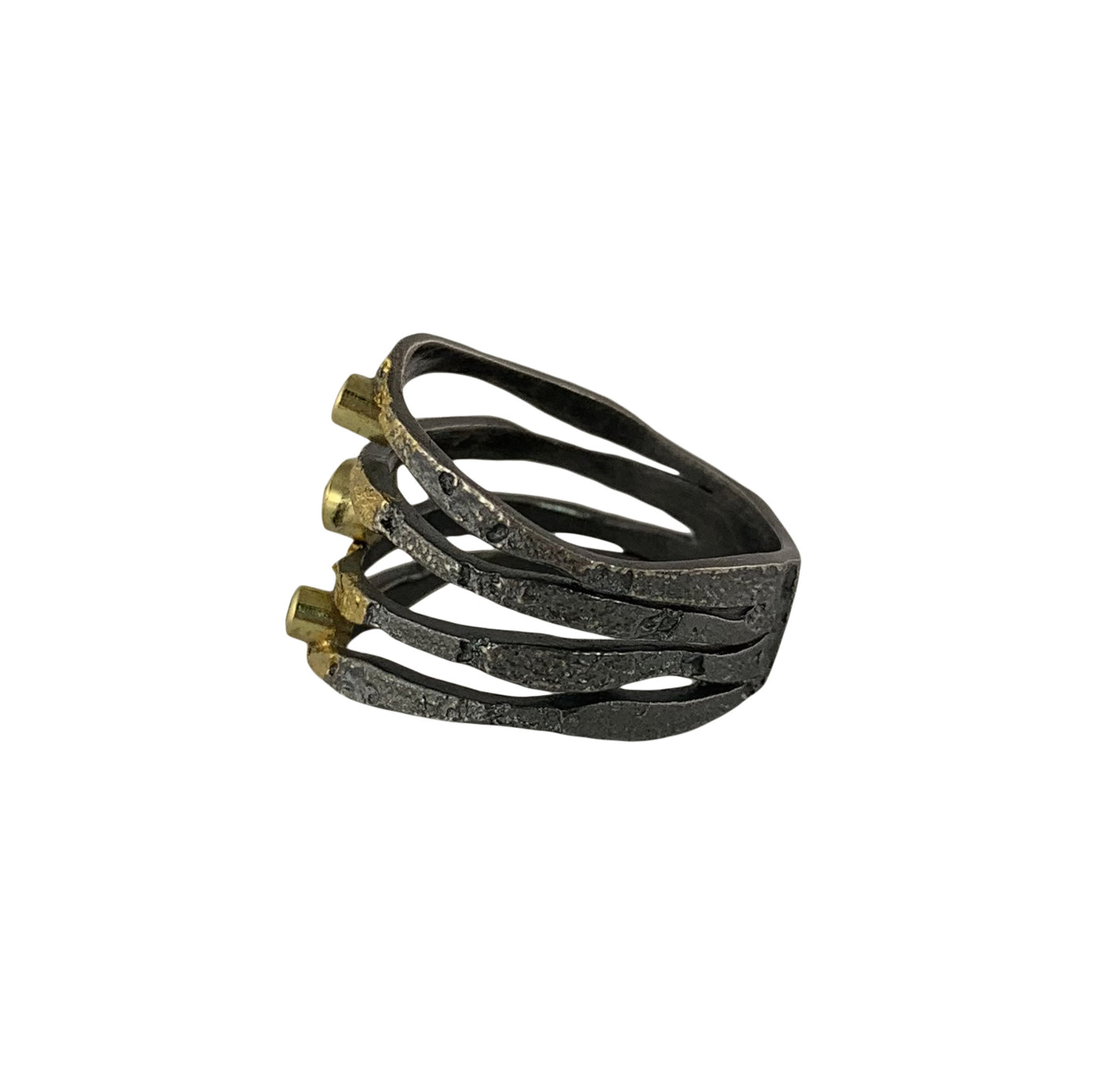 Alaria Band Ring with Champagne Diamonds