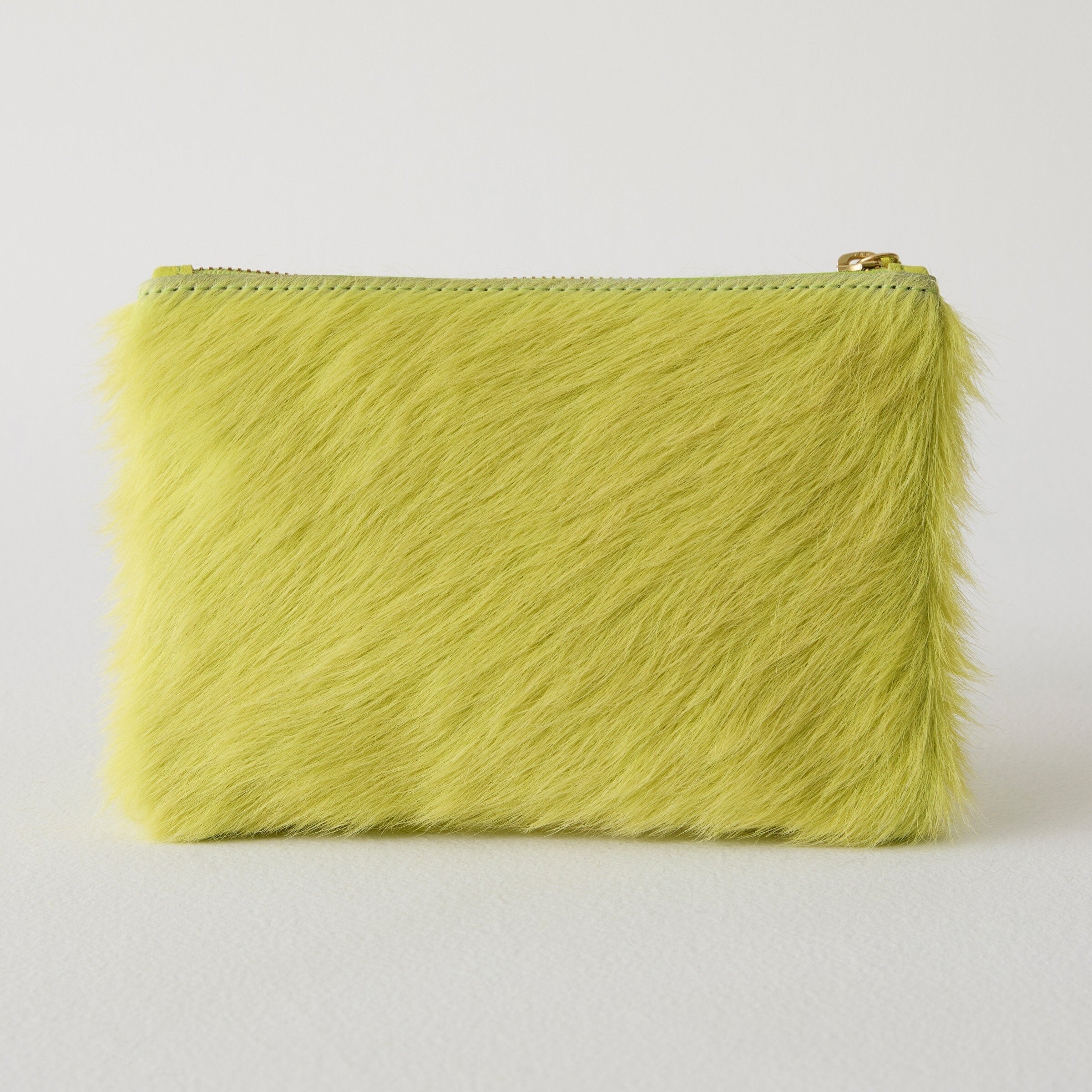 Cowhide Zipper Pouch