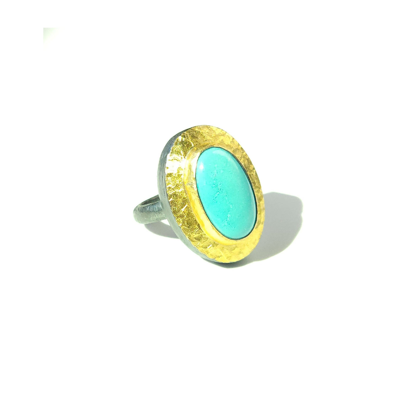Carved Oval Portrait Ring