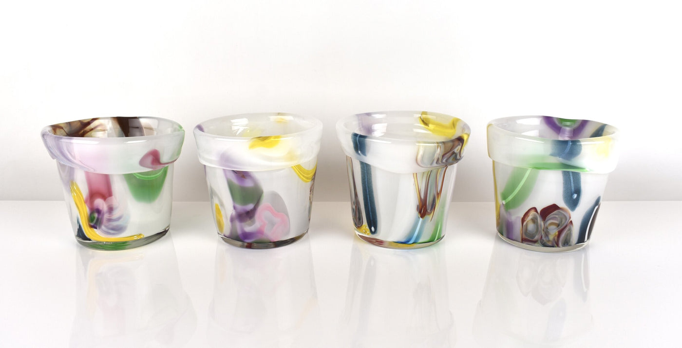 Glass Party Planter Pots