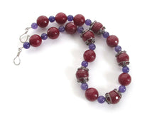 Carnelian and Amethyst Necklace
