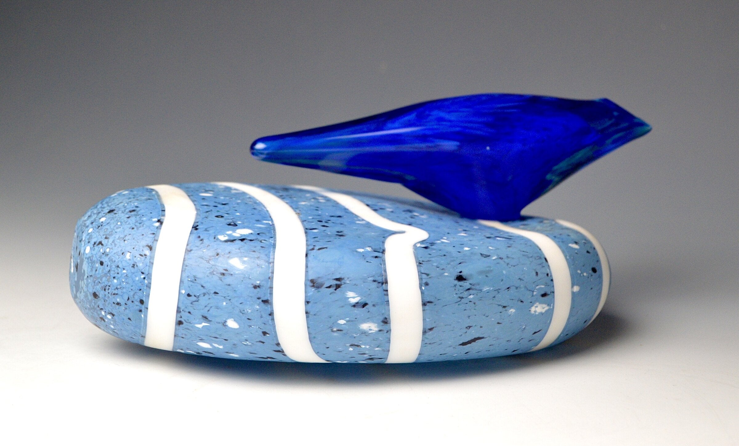 Bluebird on River Stone