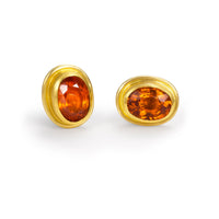 Spessartite Garnet Stud Earrings