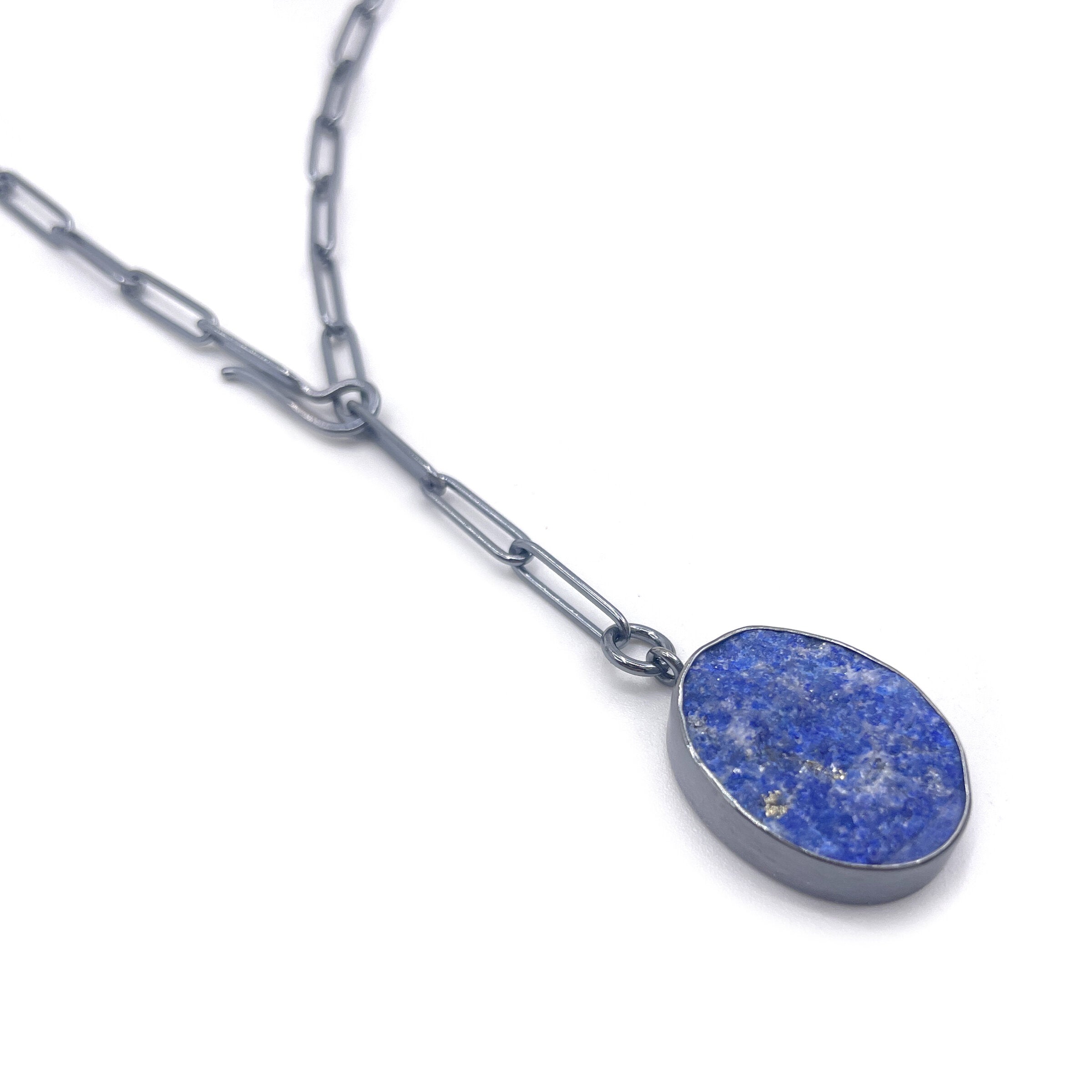 Raw Lapis Lariat