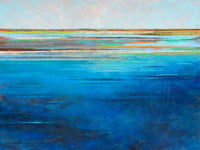 "Blue Zones" contemporary abstract seascape, 3648"