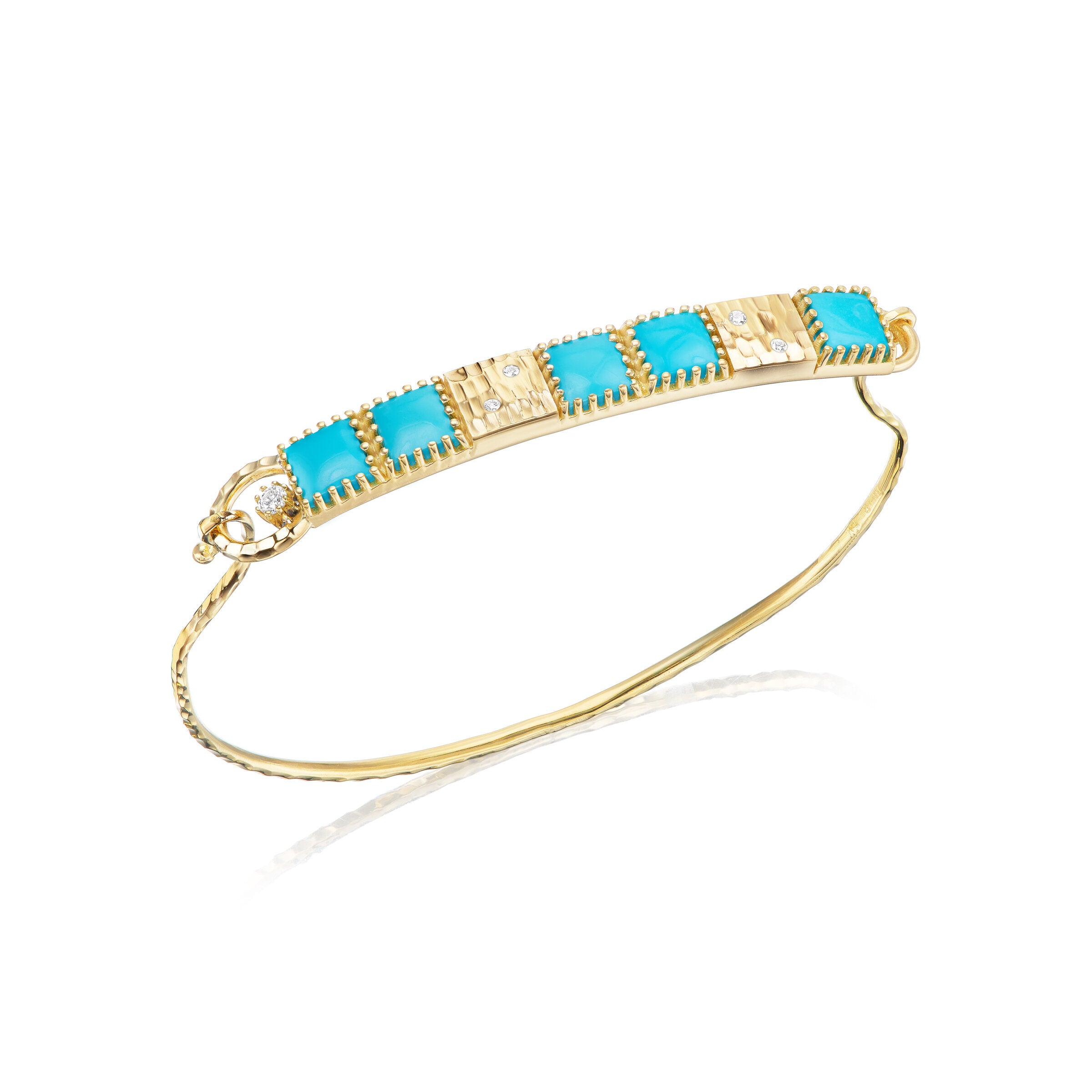 Sleeping Beauty Turquoise Hook Bracelet