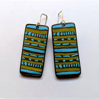 Blue Fire Earrings