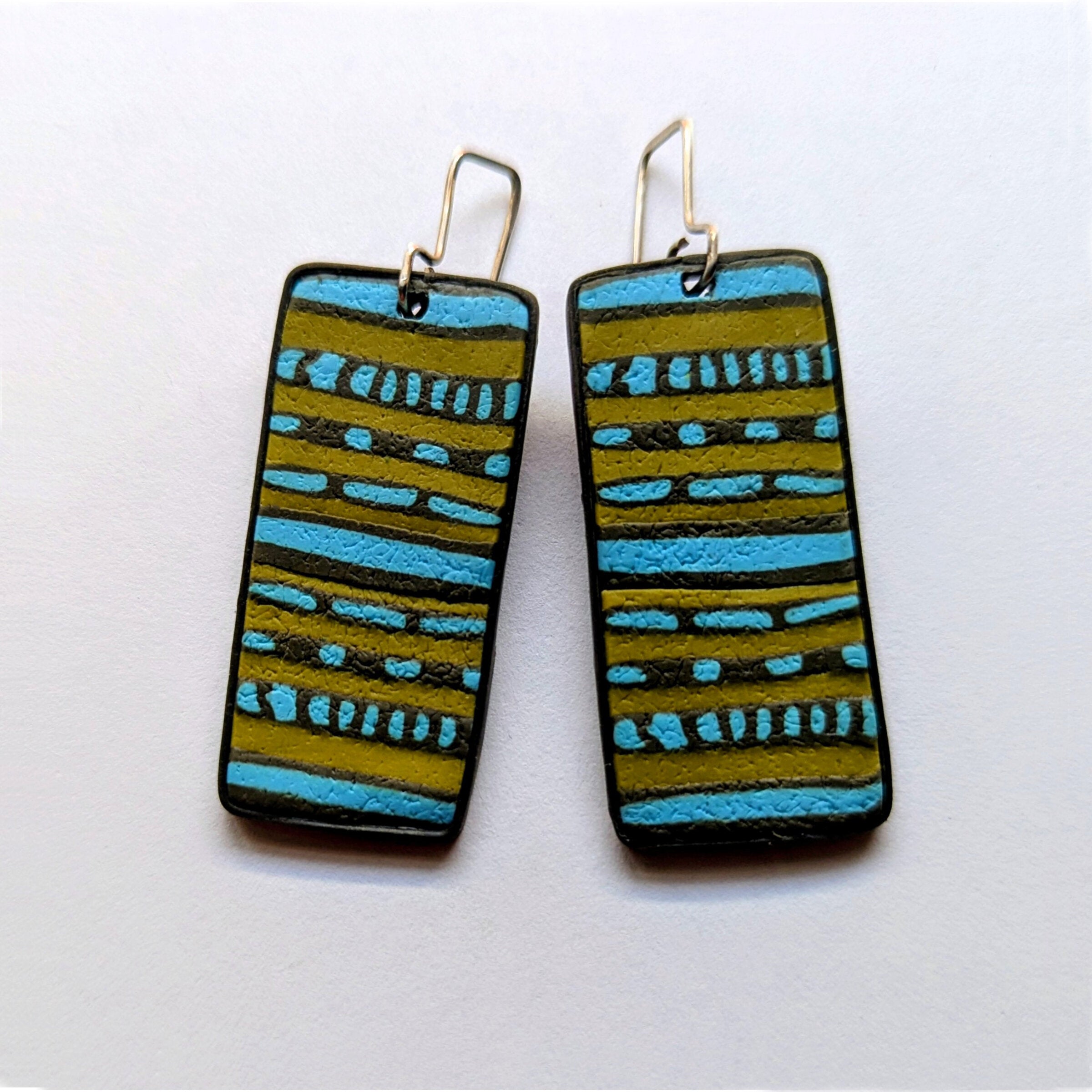 Blue Fire Earrings