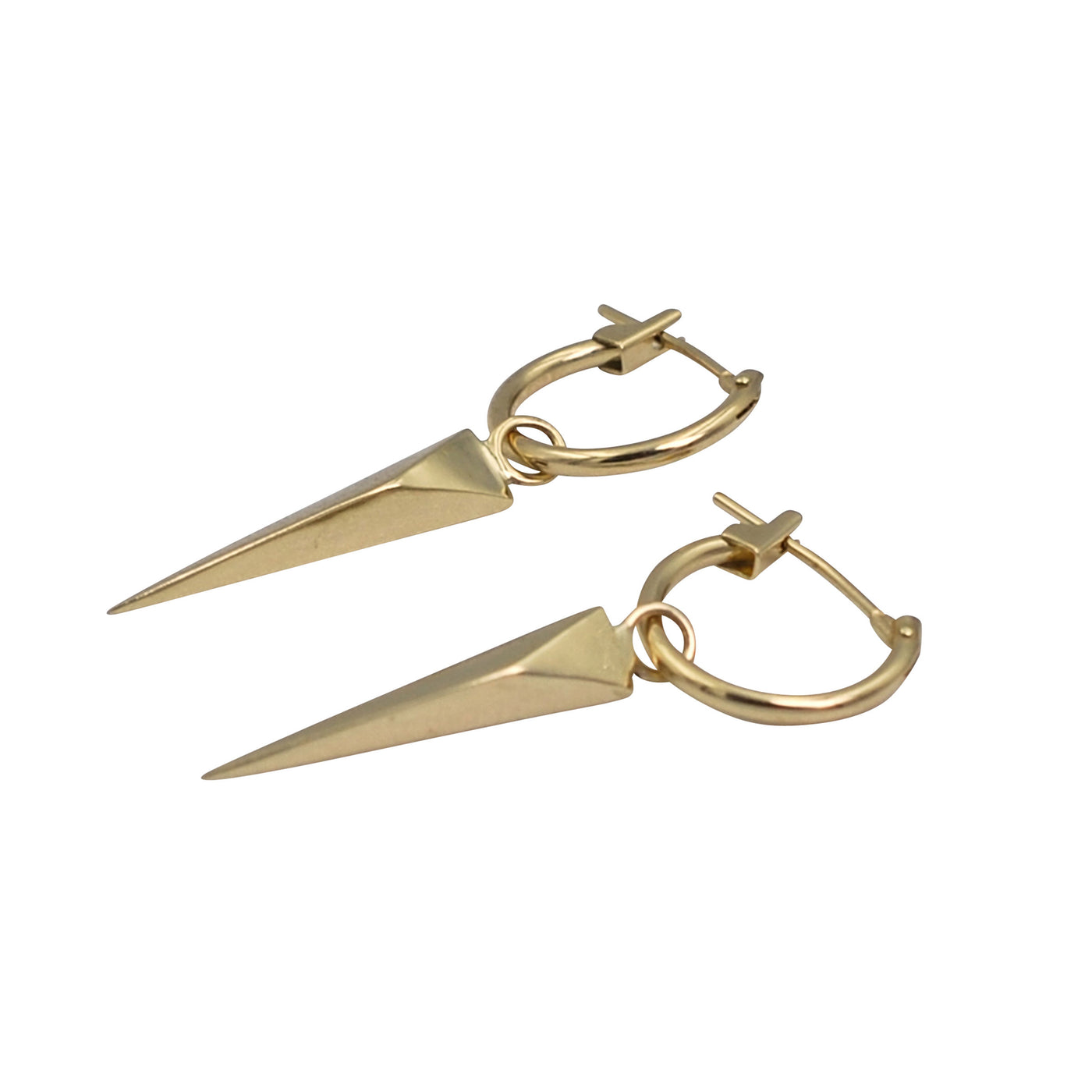 10k Gold Hoops with 10k Gold