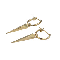 10k Gold Hoops with 10k Gold