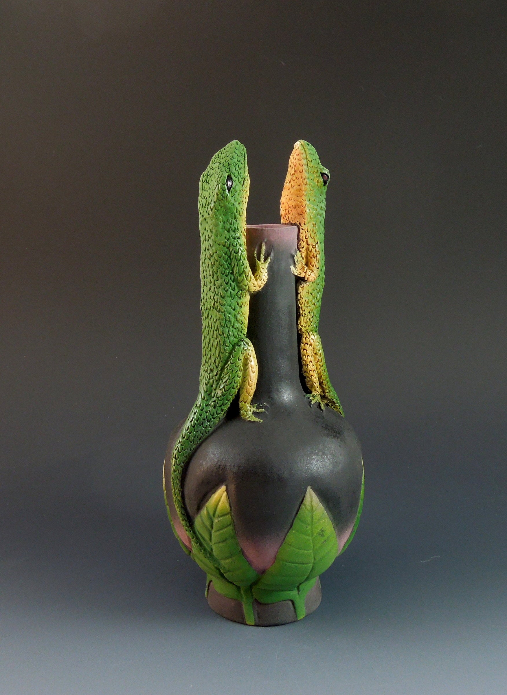 Two Conversing Lizards