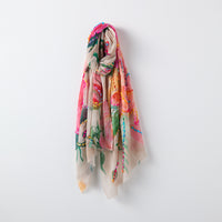 Yarn Embroidered Scarf