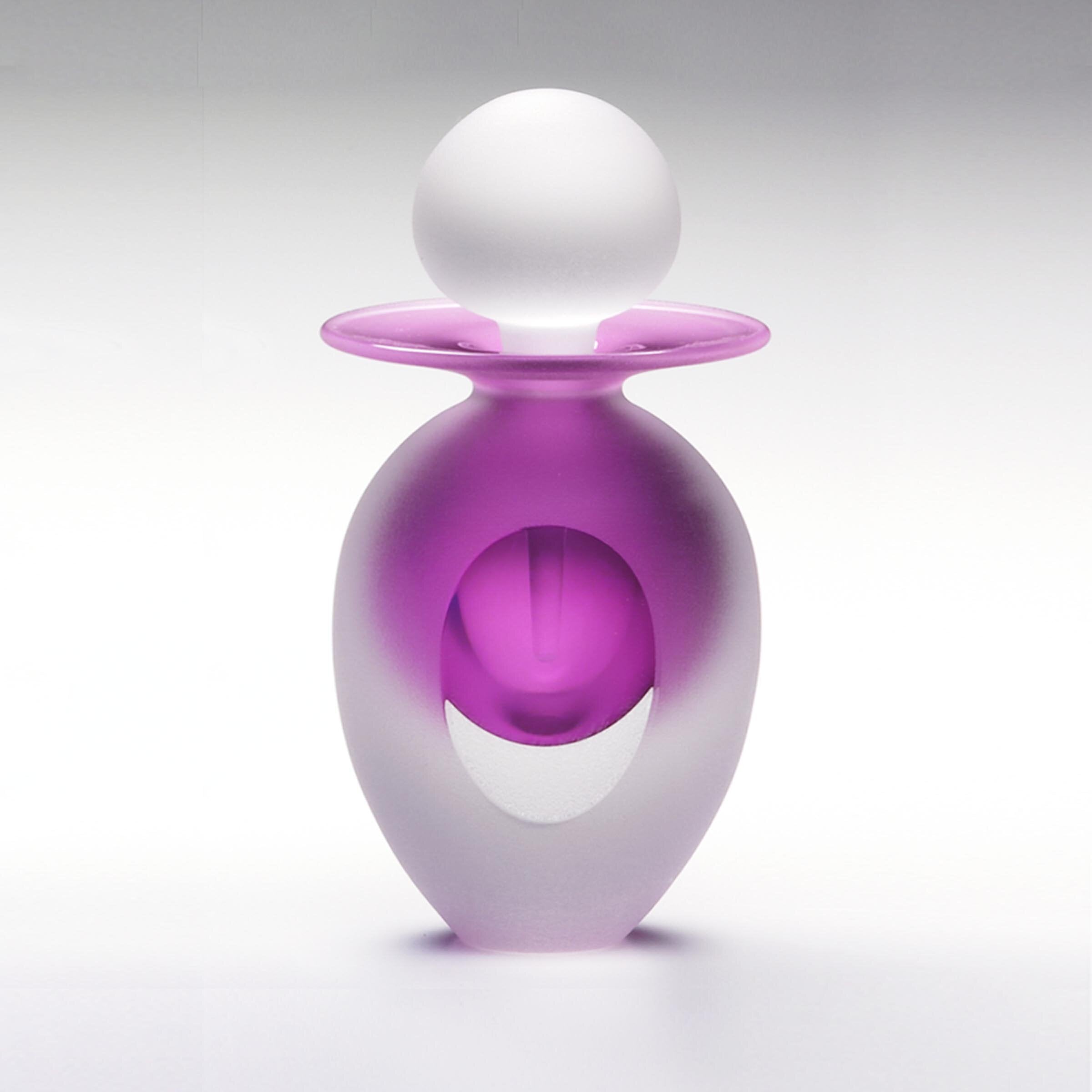 Frosted Egg Perfume Bottle in Violet
