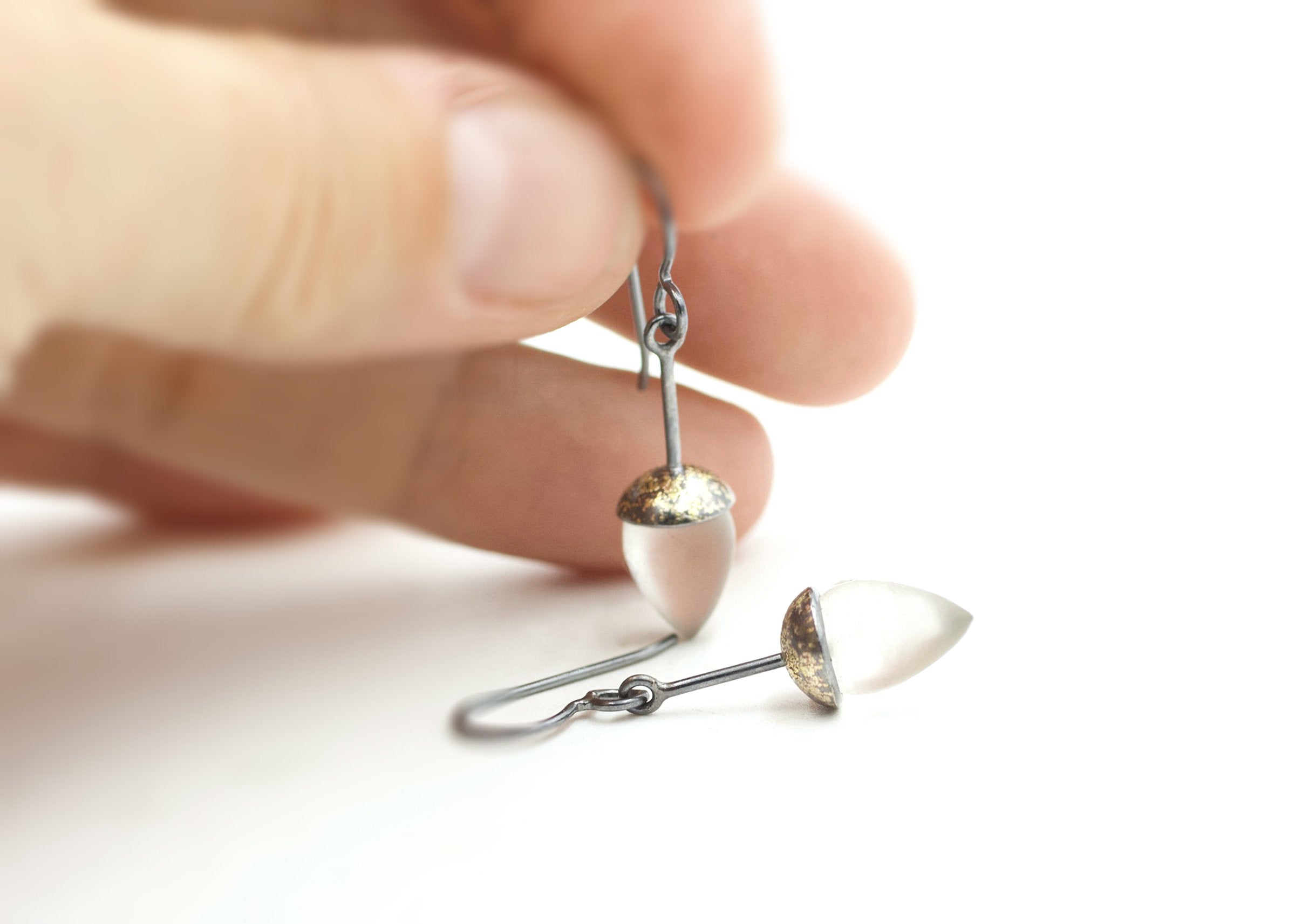 Honed Quartz Drop Earrings