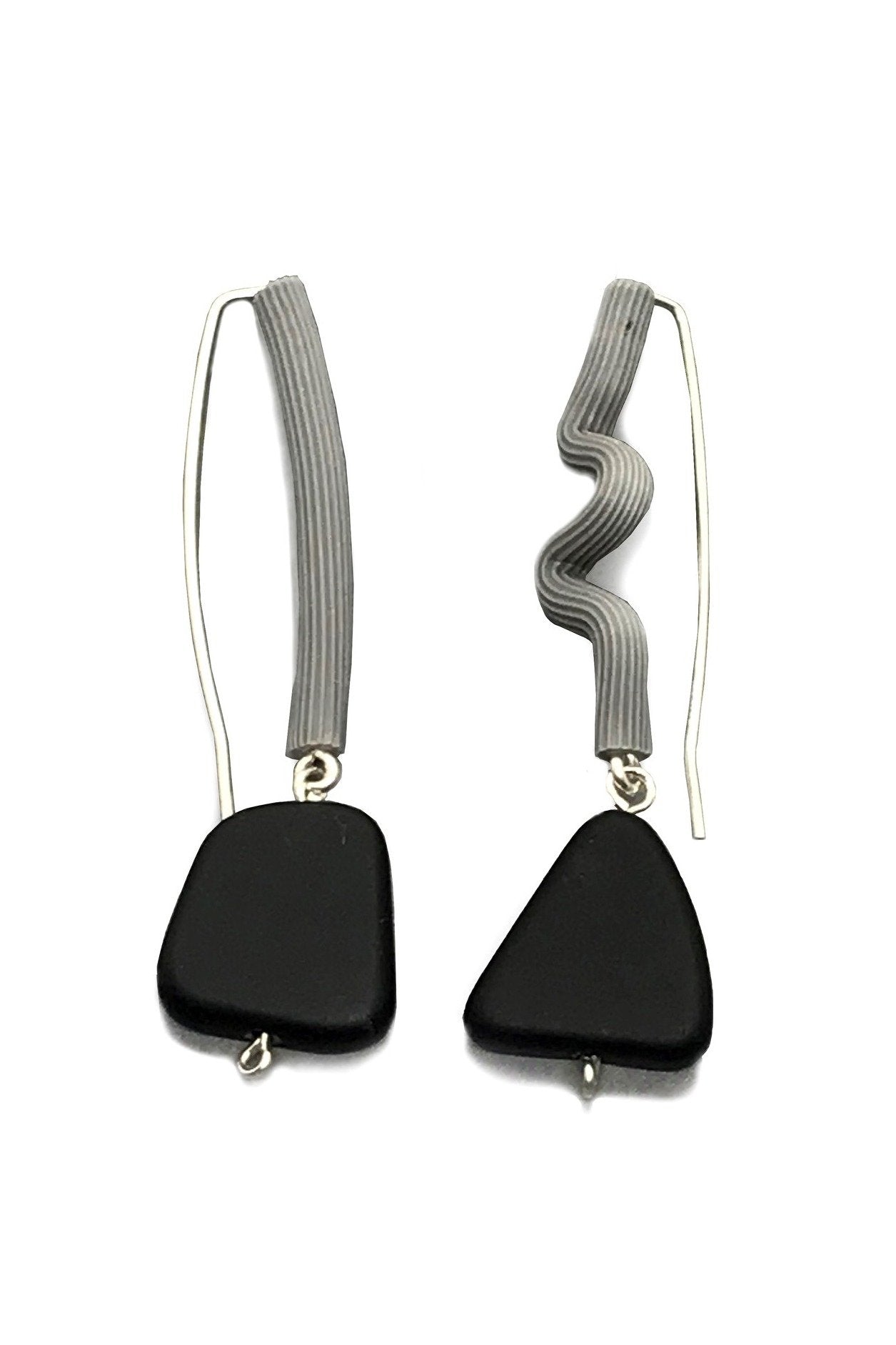 Misty Black Earrings
