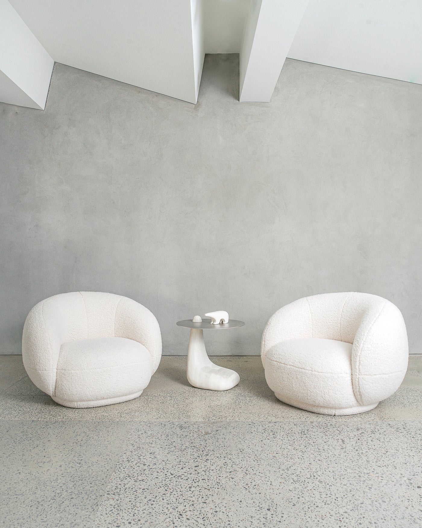 White with Stainless Steel