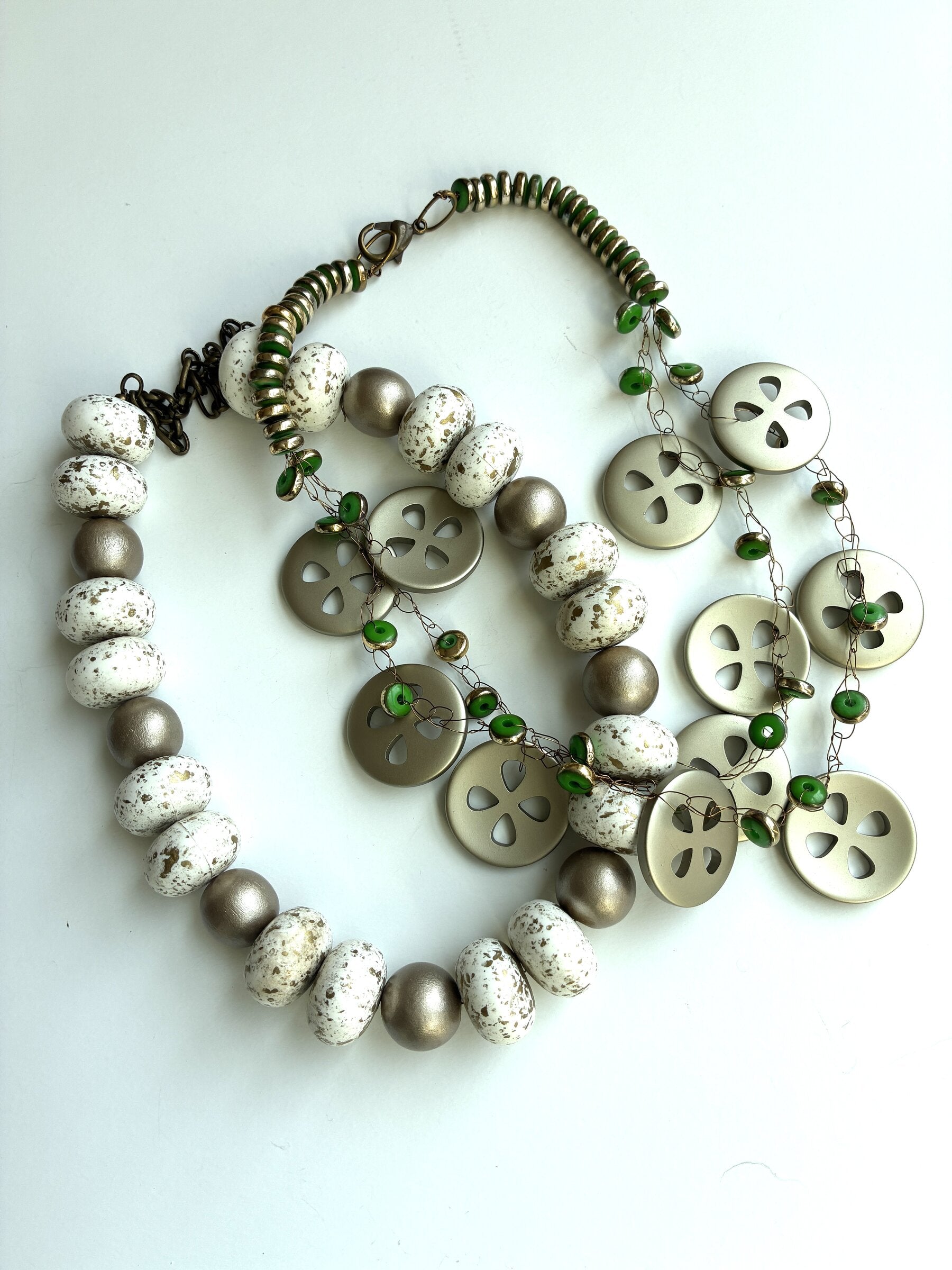 Matte Gold Necklace Set