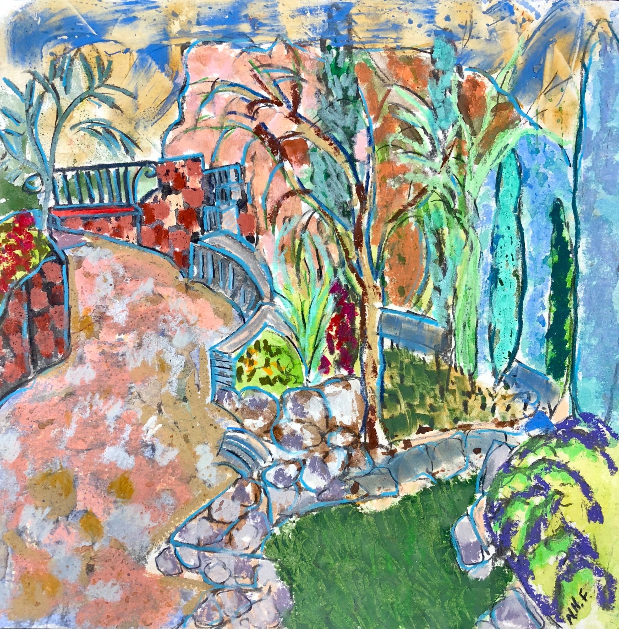 The Lovely Garden in Fontaine de Vaucluse