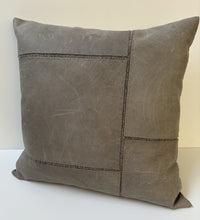 Distressed Leather Appliqued Grey Tiles #1