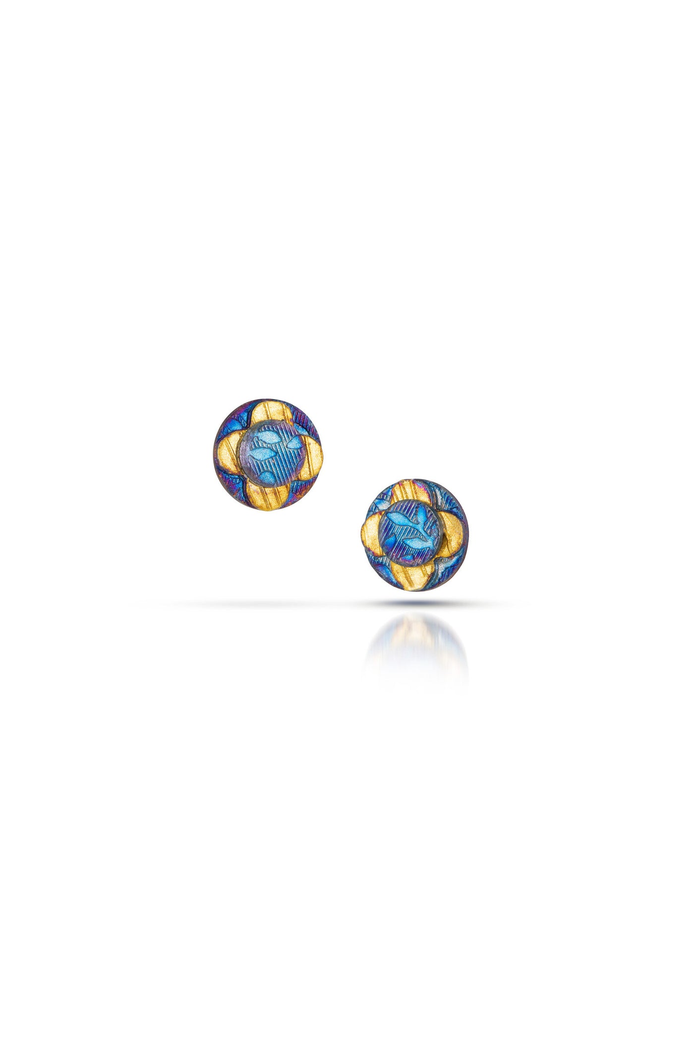 Circle & Quatrefoil Triple Stack Earrings