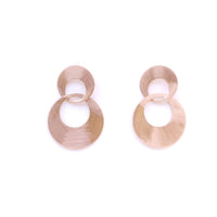 Rose Gold Interlocking Circle Earrings