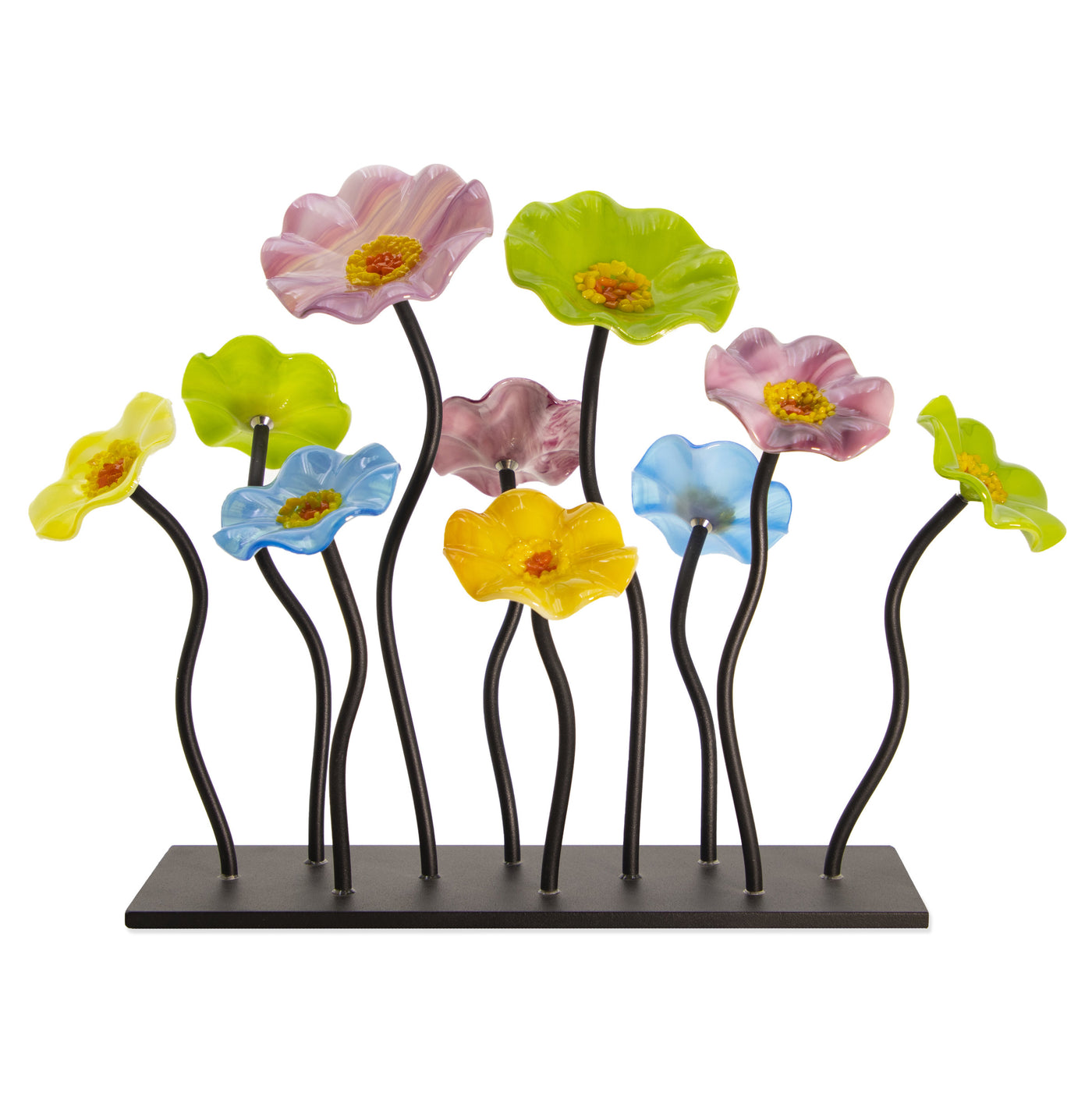 small, black stems