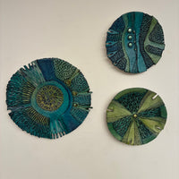 Blue and Aqua Carved Celestial Landscape