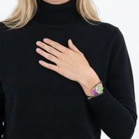 Phrenite & Cobalto Calcite Bracelet