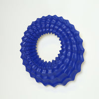 Echo Wall Sculpture in Cobalt
