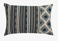 Standard Monotone Ikat Vintage Kantha Pillow