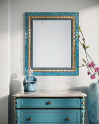Golden Teal Rectangle