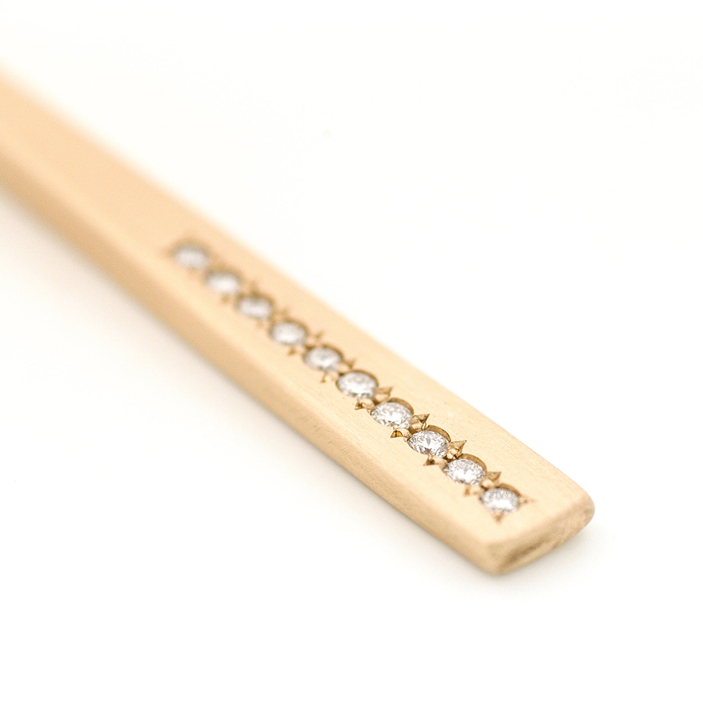 Forged Gold Stick Pendant