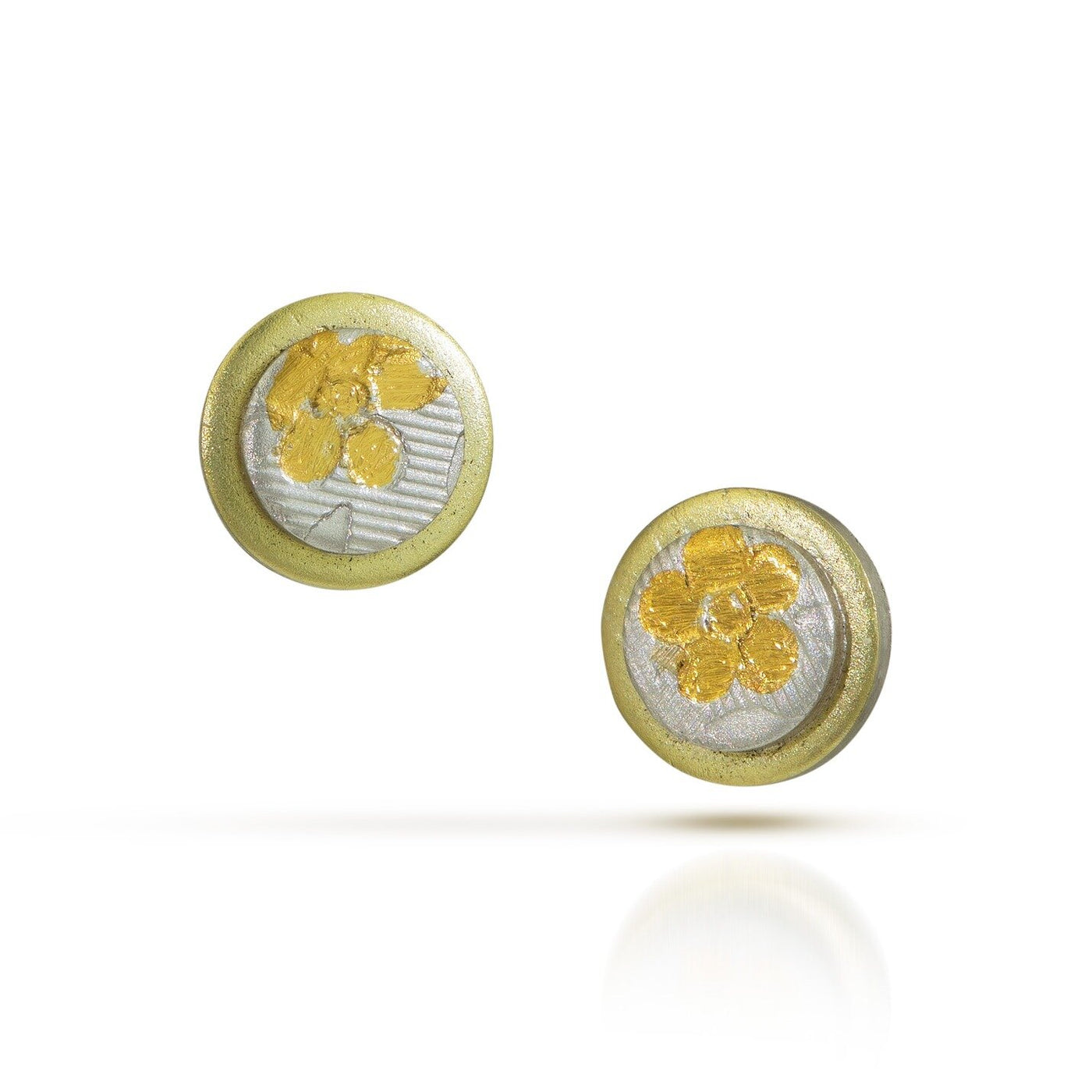 Small Gold Flower Earrings | Photo by Cole Rodger
