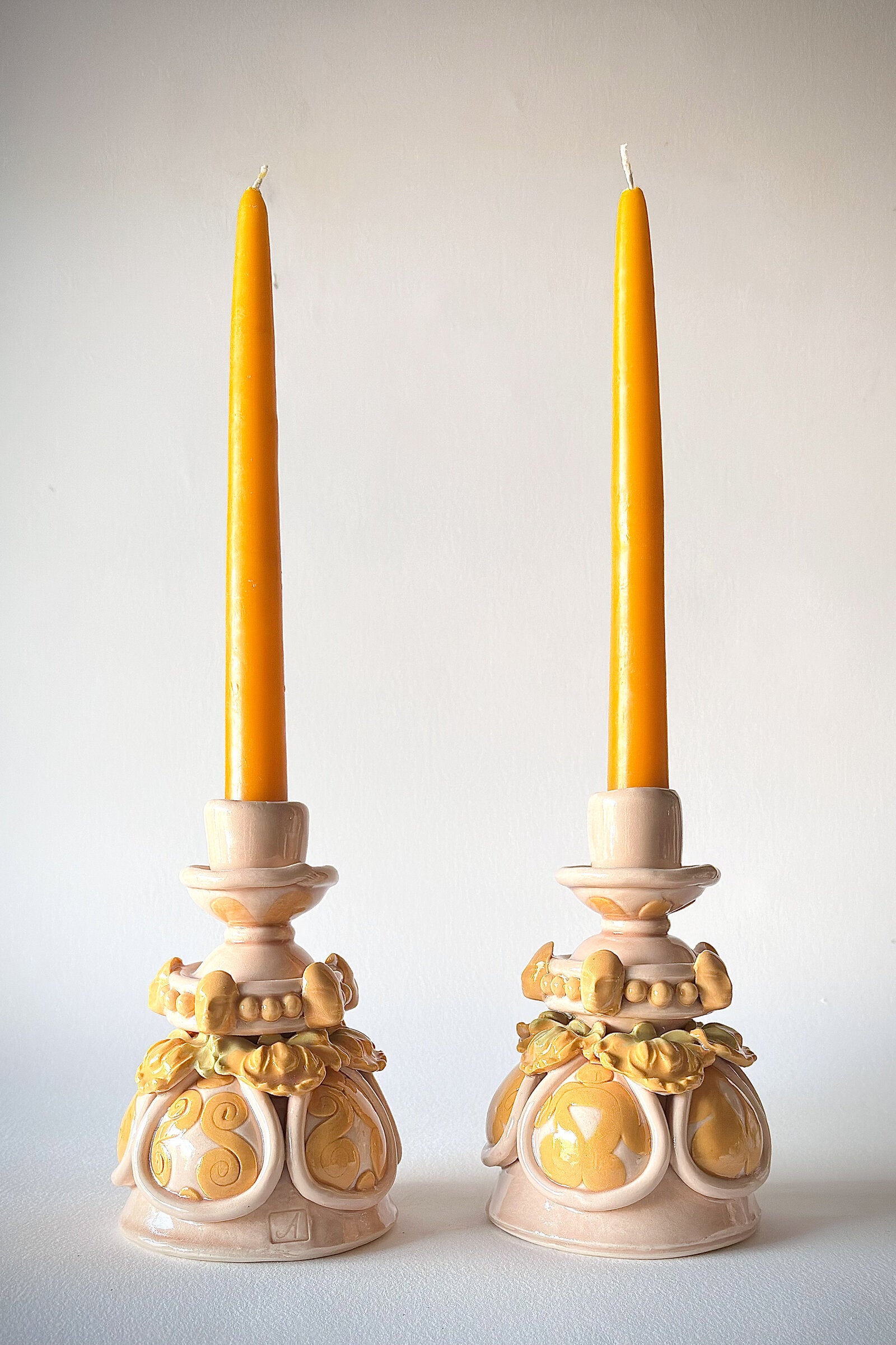Pink Petticoat Candleholders