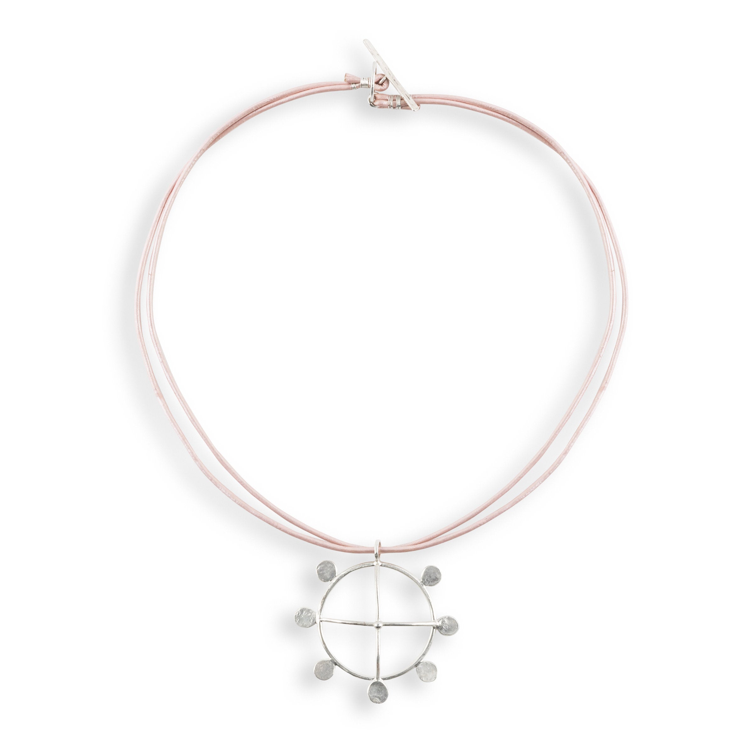 shown with pink metallic cord