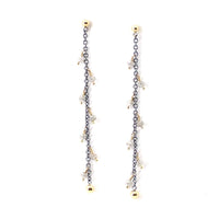 Dangly Diamond Chain Earrings
