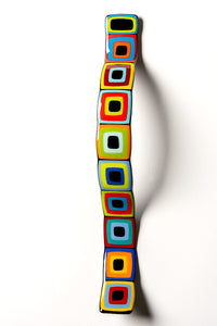 Carnival Story Pole Wall Wave With Black Centers
