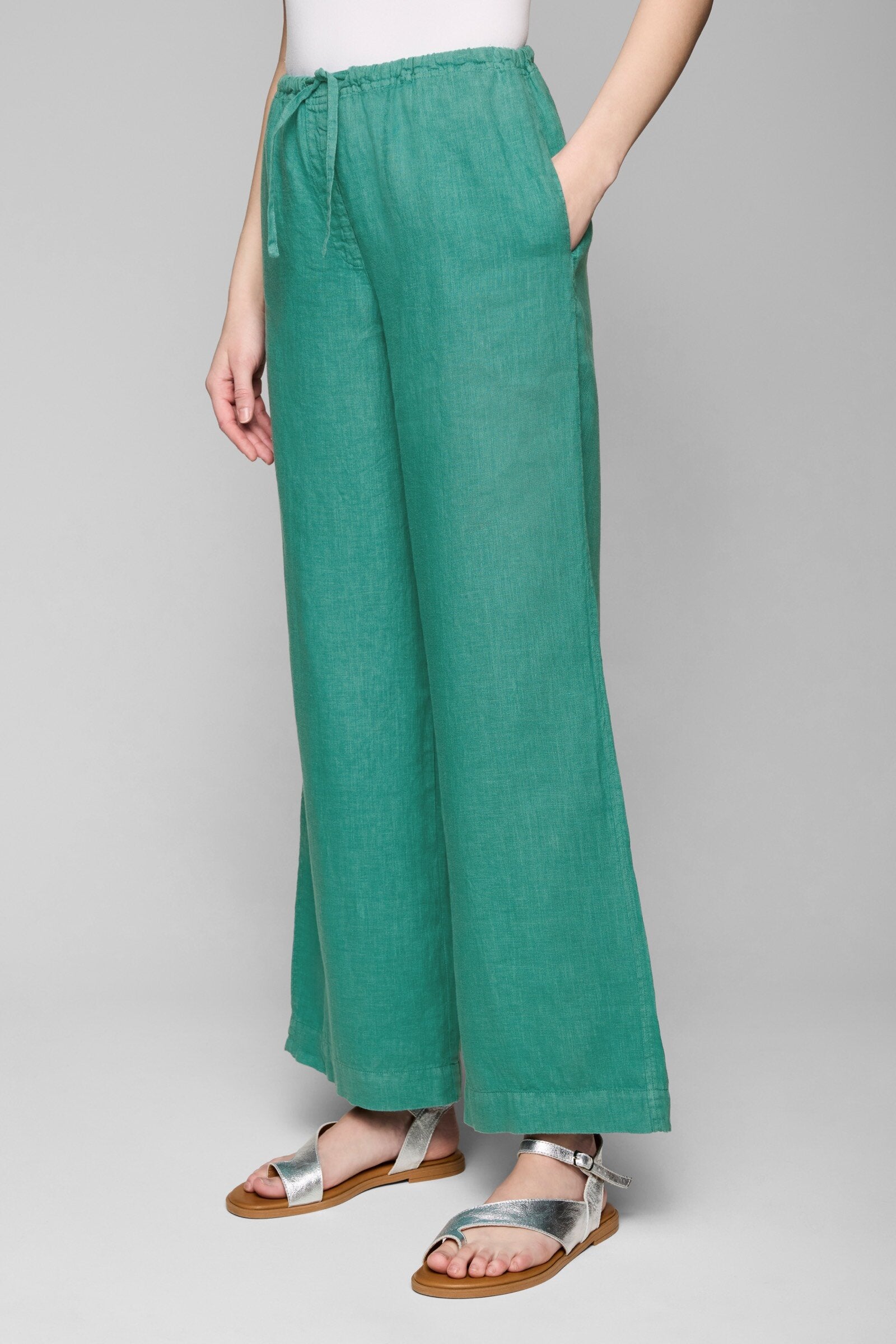 Linen Drawstring Pant