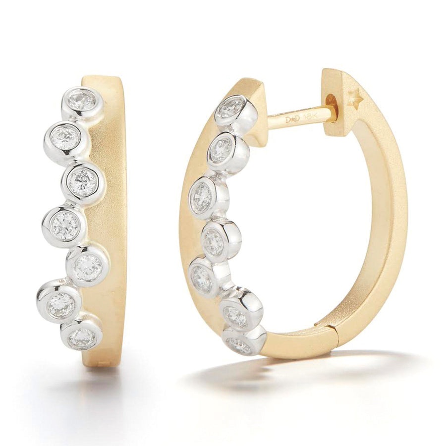 Scribble Cascade Huggie Earring