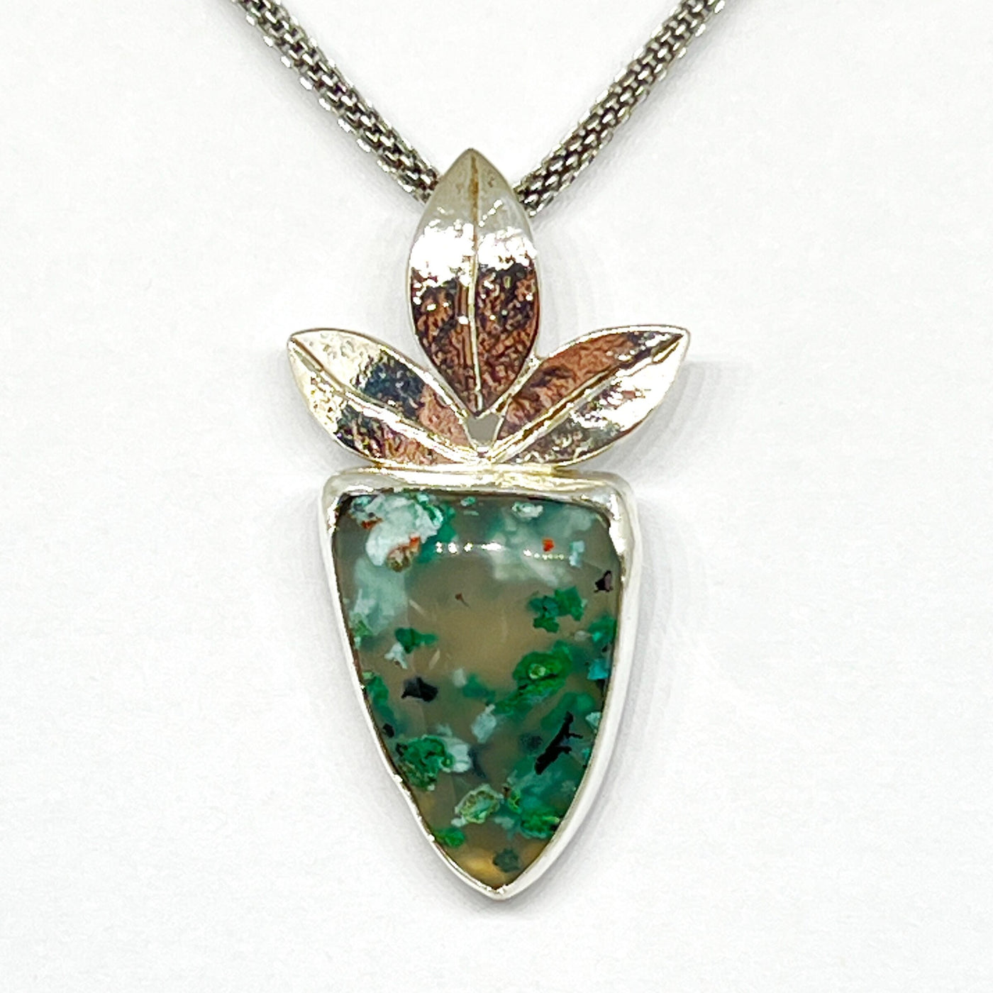 Small Confetti Chrysocolla Pendant