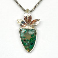 Small Confetti Chrysocolla Pendant